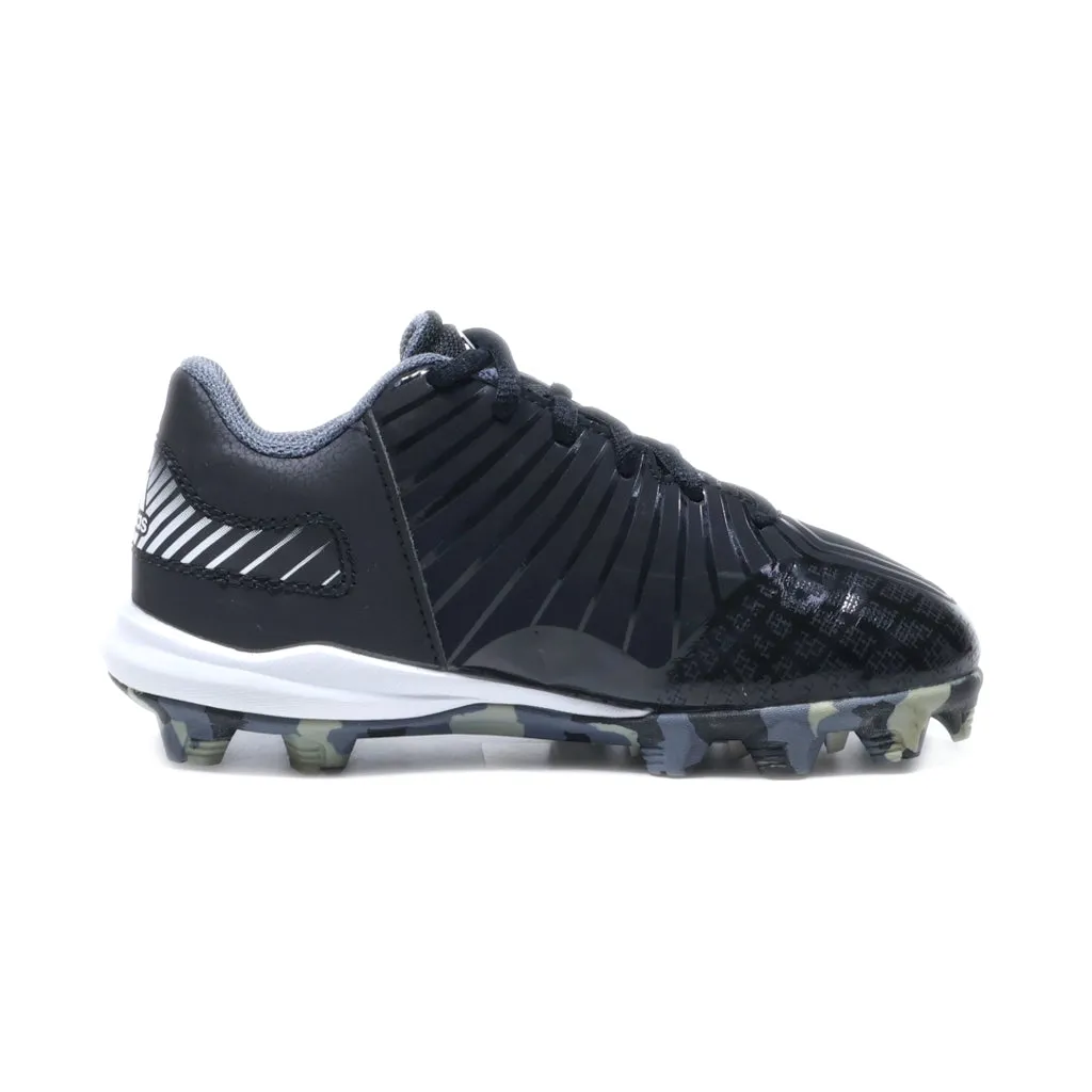 Adidas Icon Md Sport Shoes Leather Black Colour For Kids