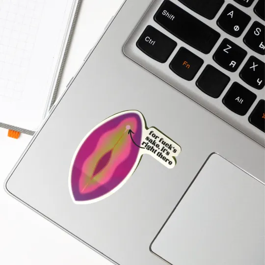As Told By Ellie - For F's Sake It's Right There Vagina Sticker