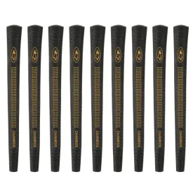 Avon Chamois Black Standard - 9 Piece Golf Grip Bundle