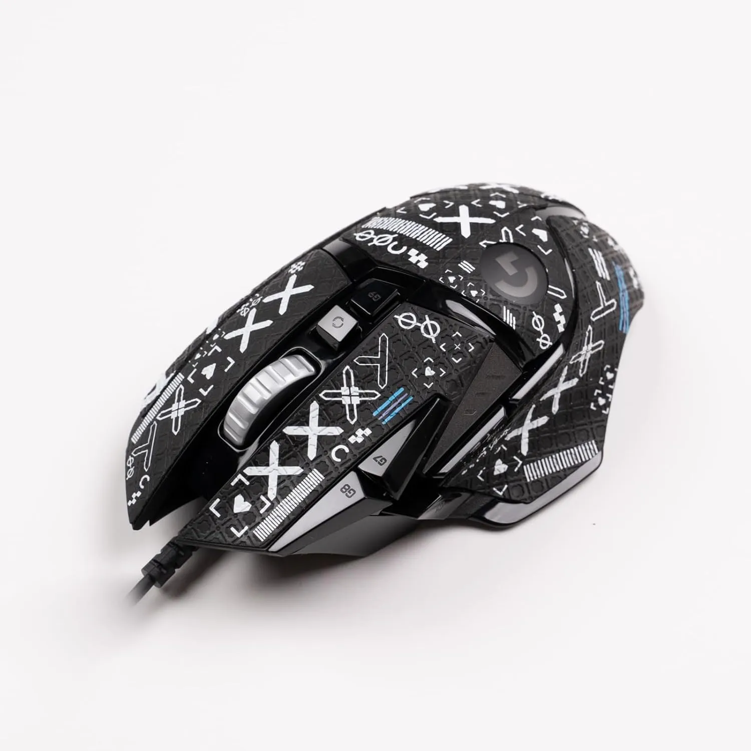 G502 Mouse Grips Tape - Anti Slip Tape Compatible with Logitech G502 Wired/ G502 Wireless Gaming Mouse Skins,Sweat Resistant,Cut to Fit,Easy to Apply,Professional Mice Upgrade Black