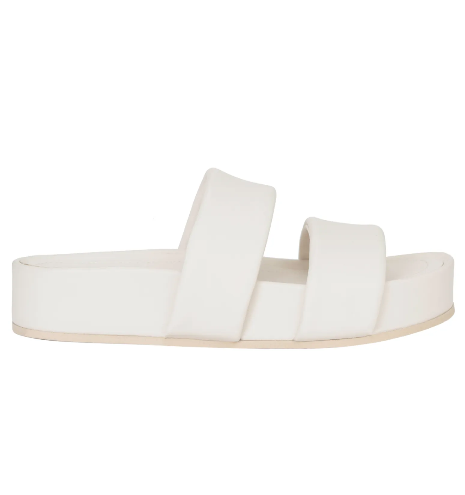 Hallie White Leather