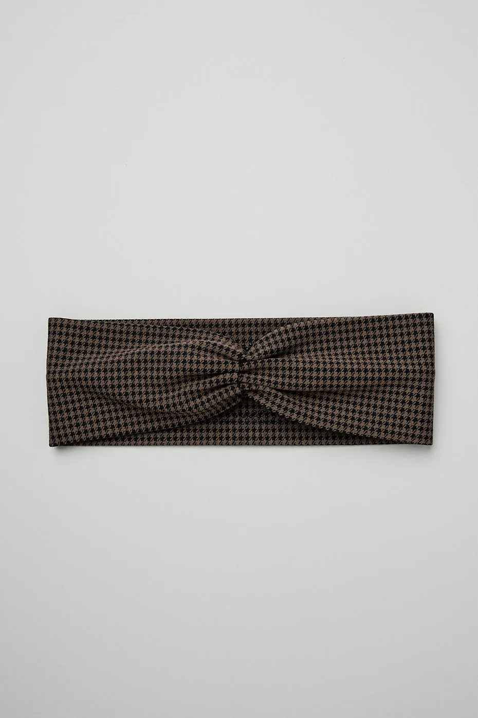 Houndstooth Headband - Hot Cocoa/Black