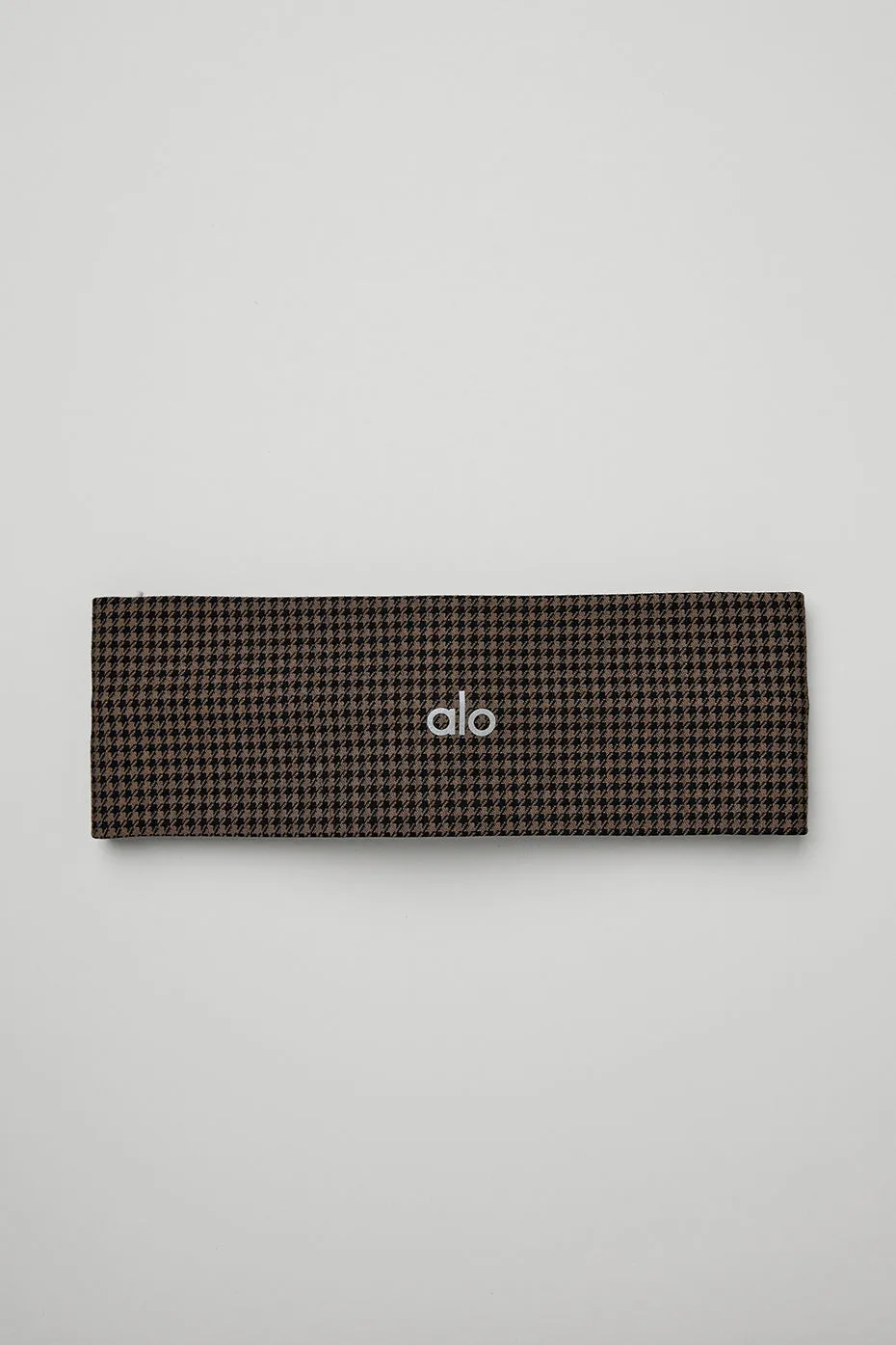 Houndstooth Headband - Hot Cocoa/Black