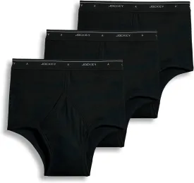 Jockey Mens Underwear Briefs - Classic Full Rise Design, Pack of 3 - Authentic Mens Underwear for Comfort and Quality