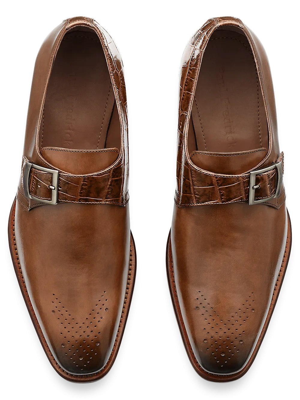 Lucas Monk Strap - Chestnut