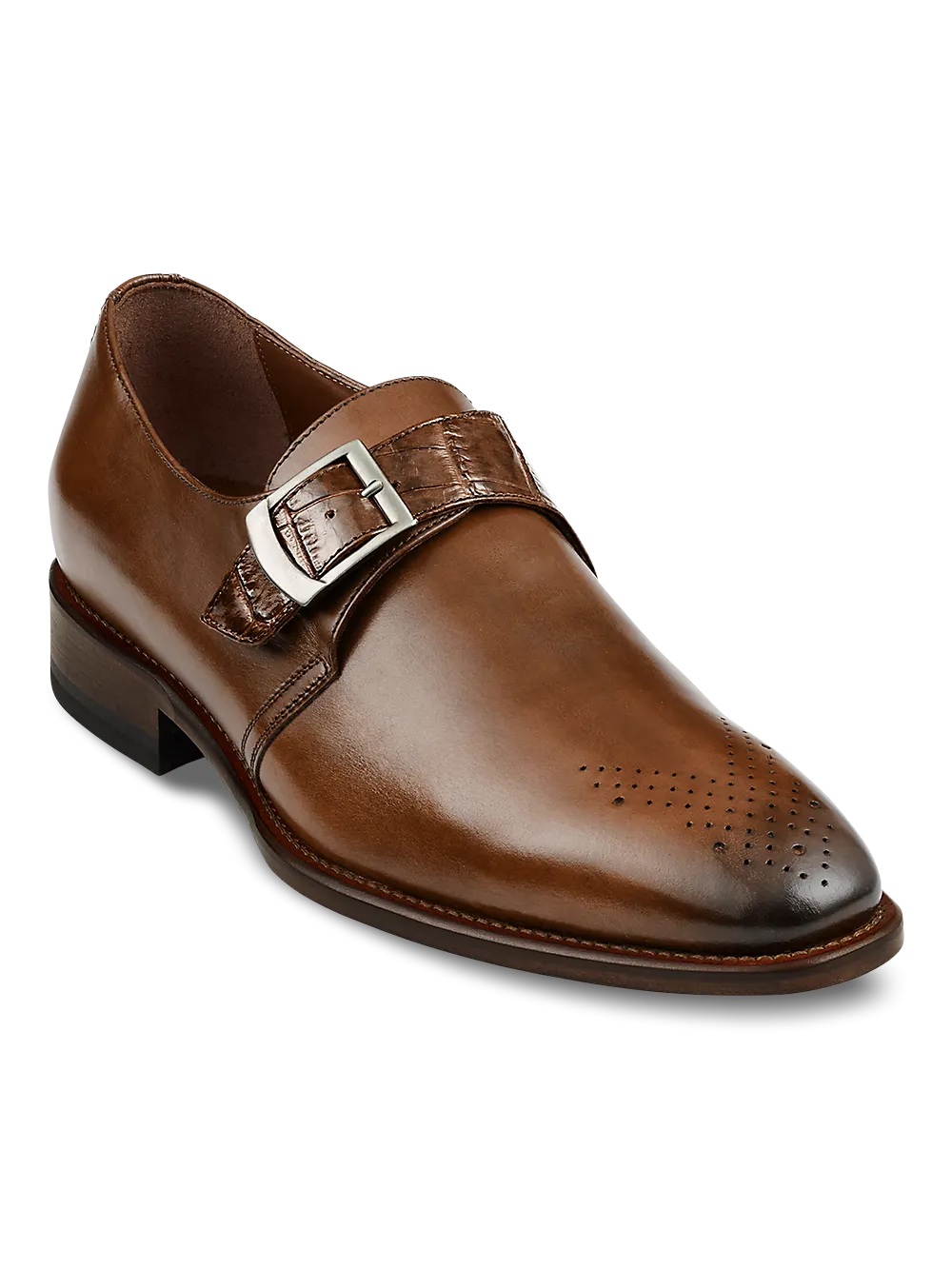 Lucas Monk Strap - Chestnut