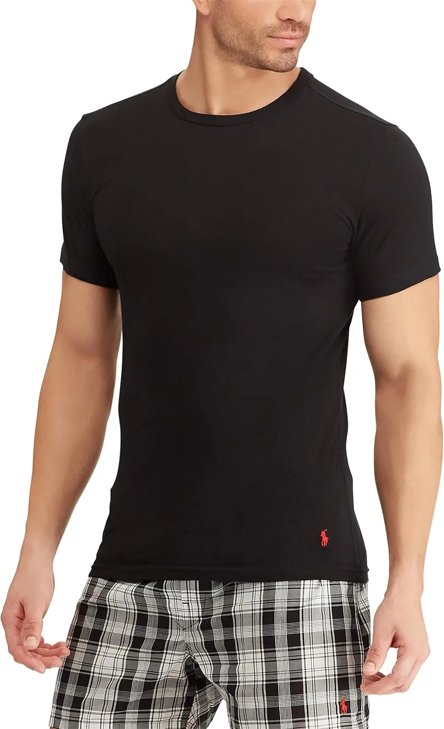 POLO RALPH LAUREN Men's Slim Fit Wicking Crew Undershirts 3-Pack