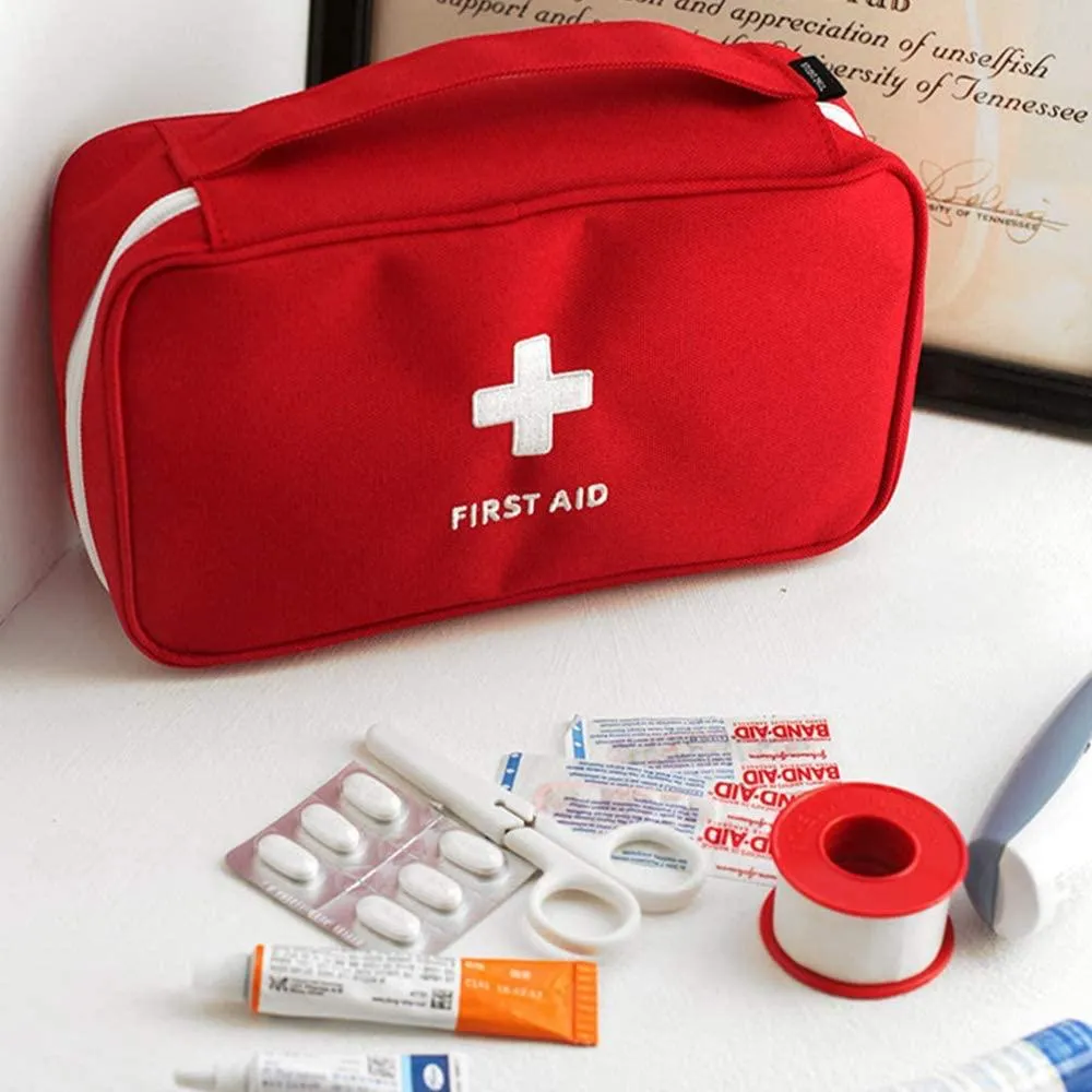 Portable Medicine Box (Red)