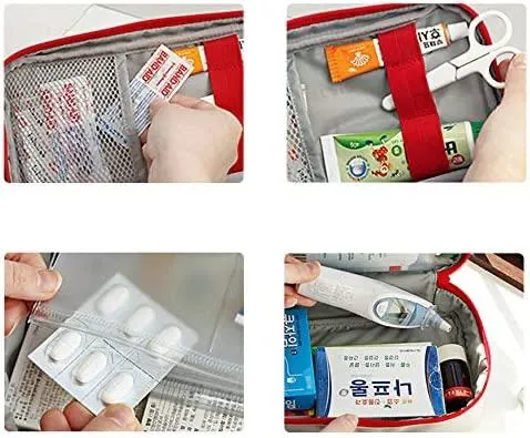 Portable Medicine Box (Red)