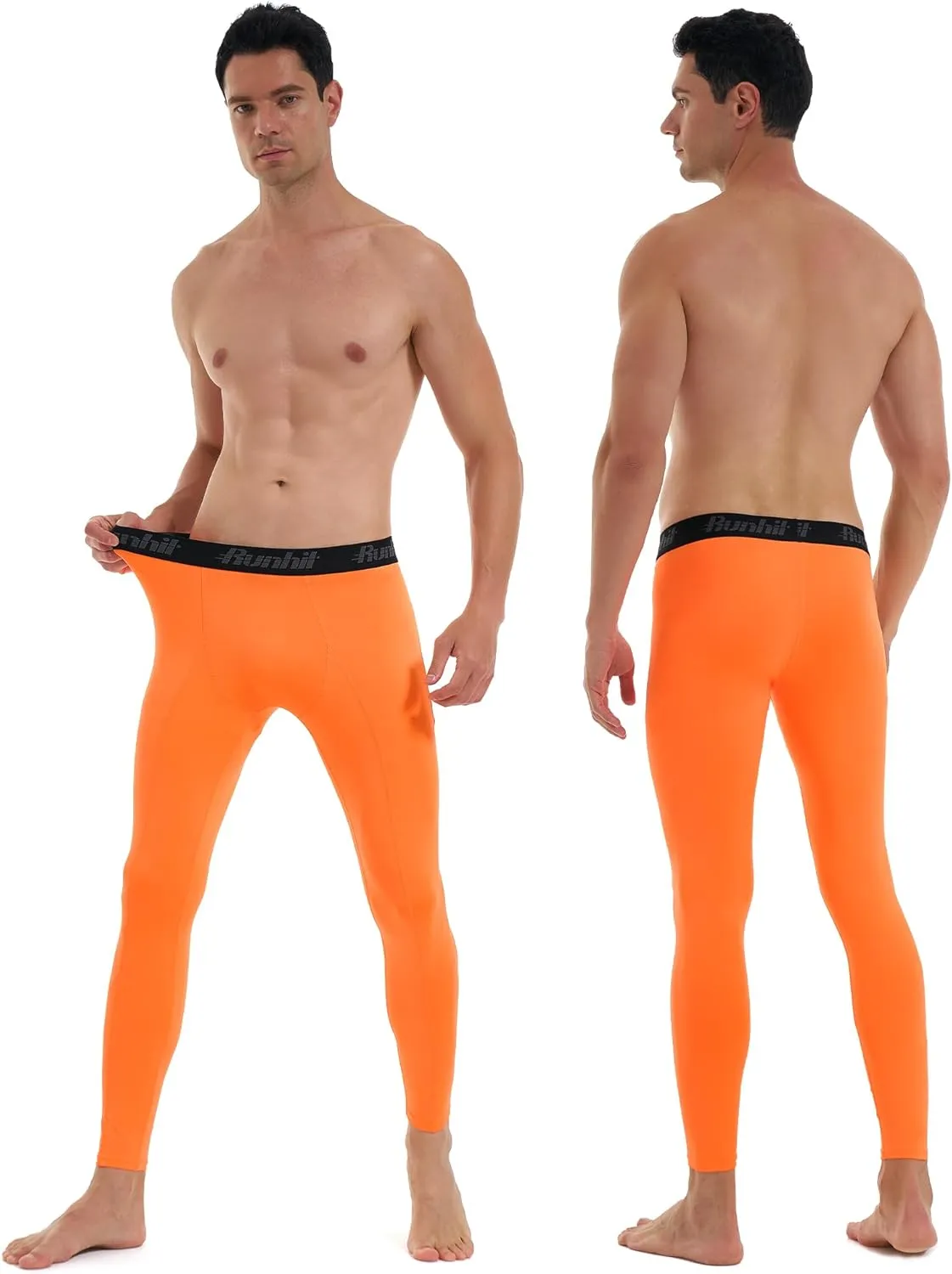 Runhit Men??s Compression Pants Running Tights Workout Leggings Athletic Base Layer Pants for Sports Yoga Basketball