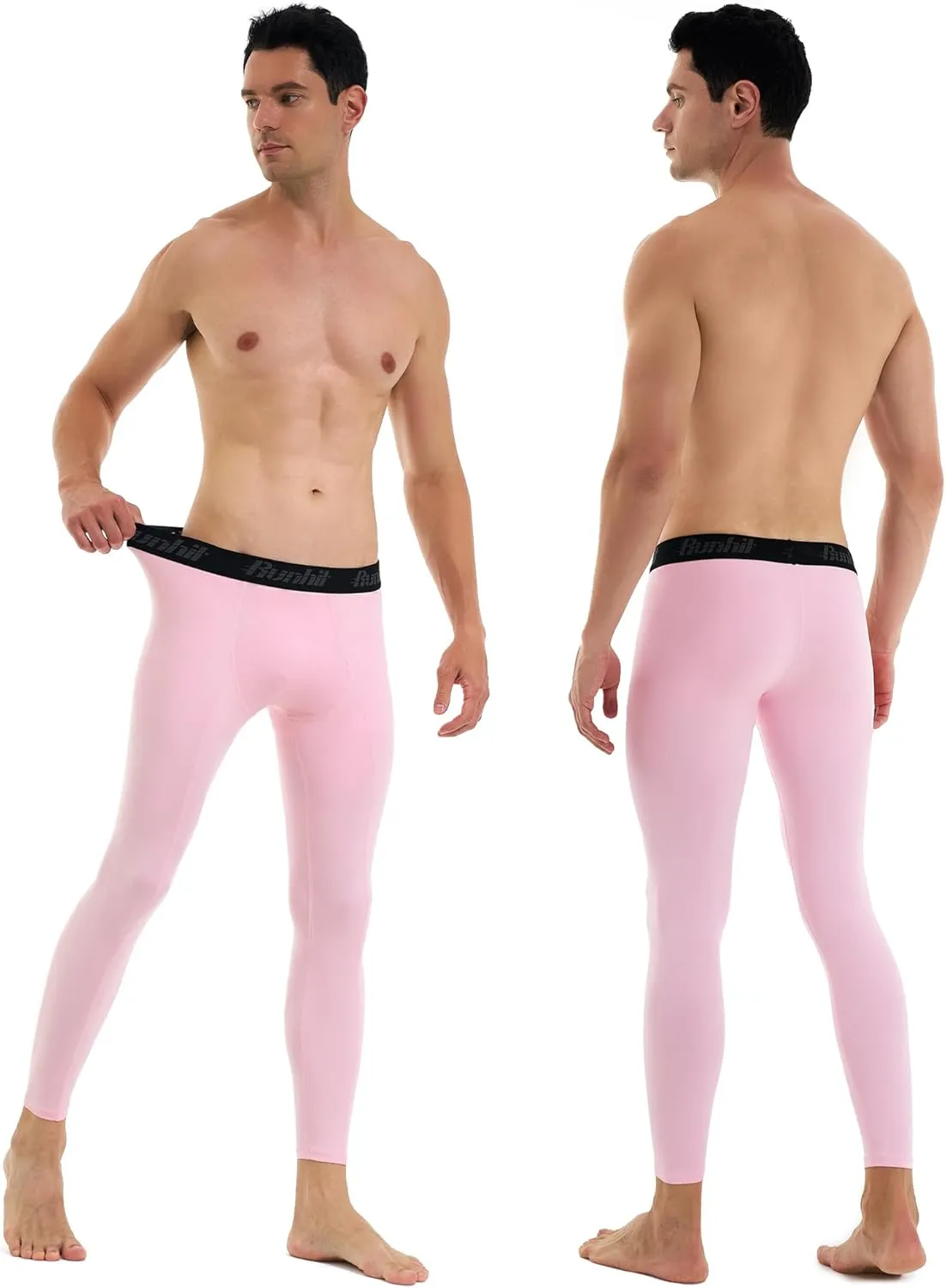 Runhit Men??s Compression Pants Running Tights Workout Leggings Athletic Base Layer Pants for Sports Yoga Basketball
