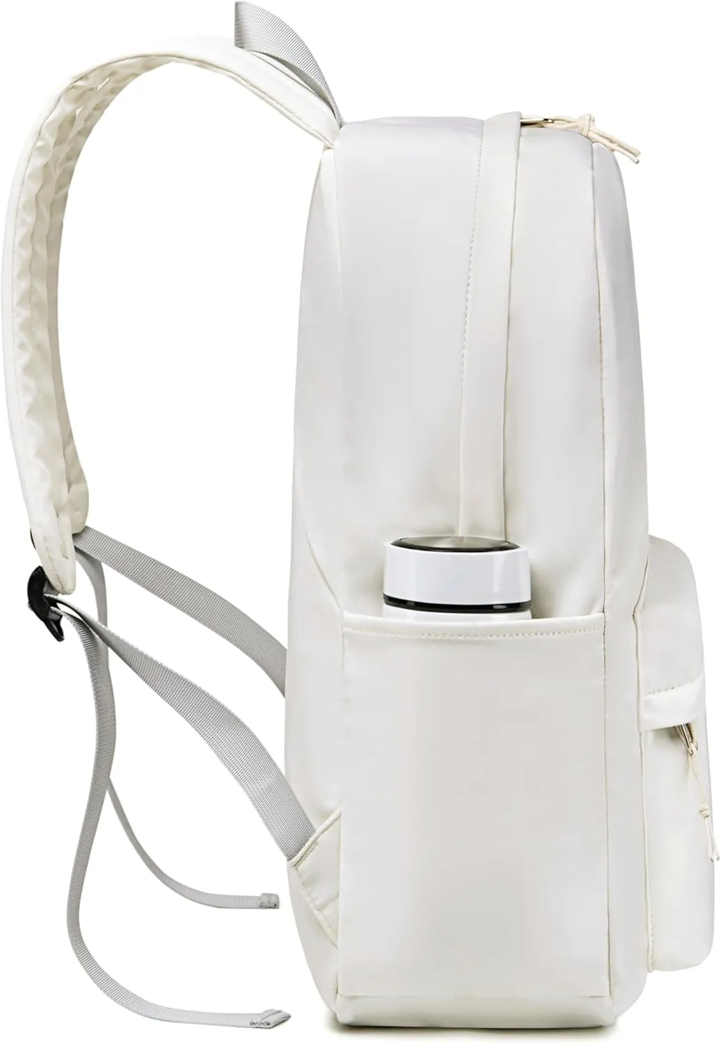 School Backpack for Teen Girls Women Laptop Backpack College Bookbags Middle School Travel Work Commuter Back Pack(Solid Beige)