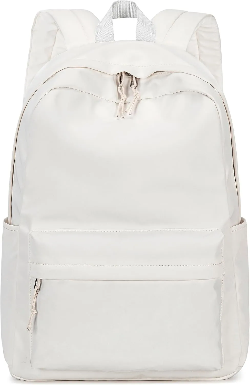 School Backpack for Teen Girls Women Laptop Backpack College Bookbags Middle School Travel Work Commuter Back Pack(Solid Beige)