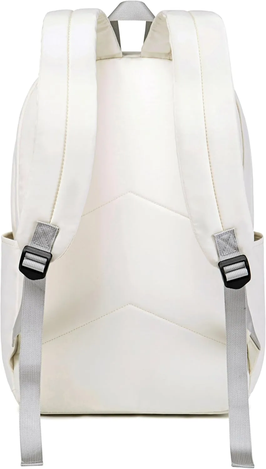 School Backpack for Teen Girls Women Laptop Backpack College Bookbags Middle School Travel Work Commuter Back Pack(Solid Beige)