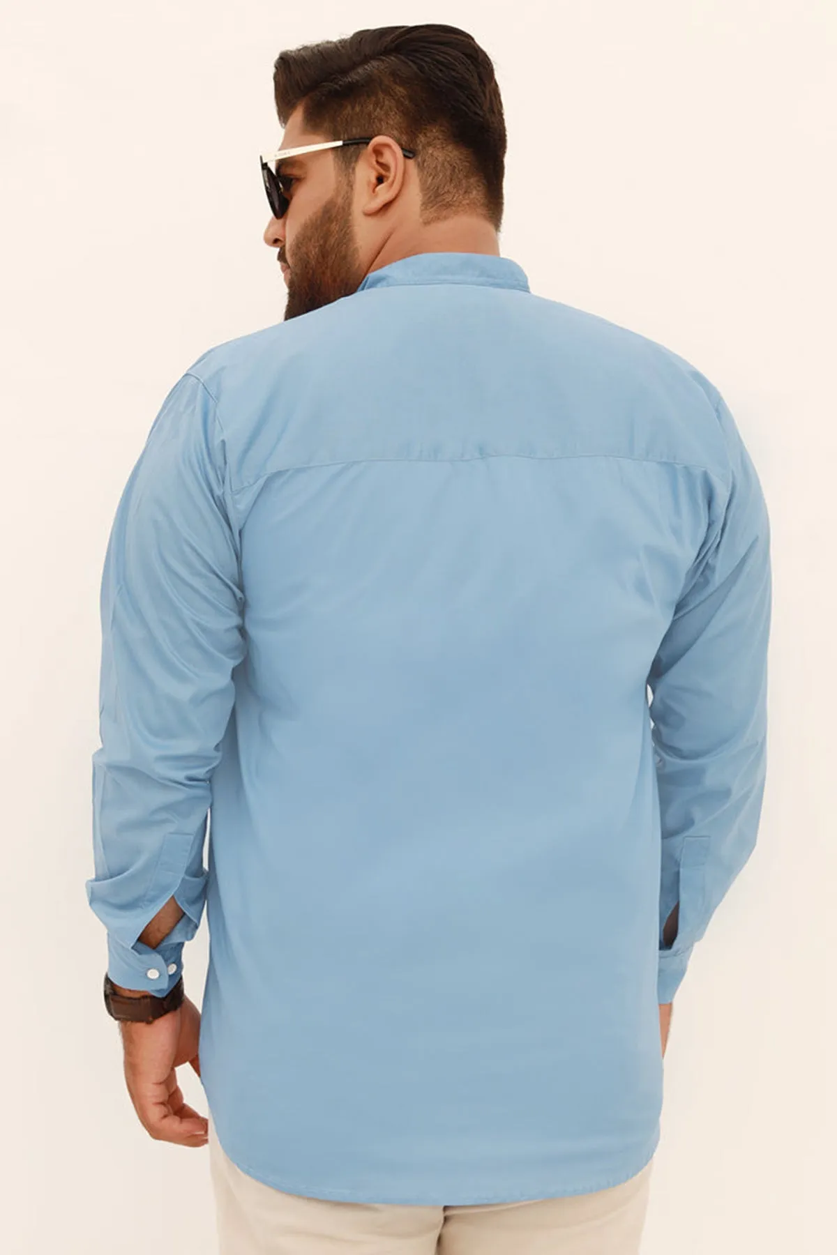 Stellar Blue Button Down Shirt (Plus Size) - S22 - MS0050P