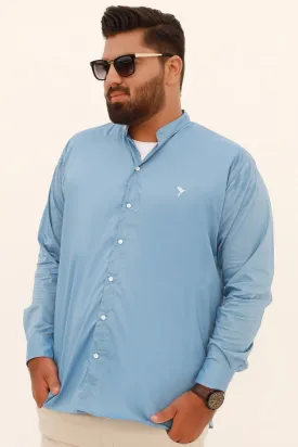 Stellar Blue Button Down Shirt (Plus Size) - S22 - MS0050P