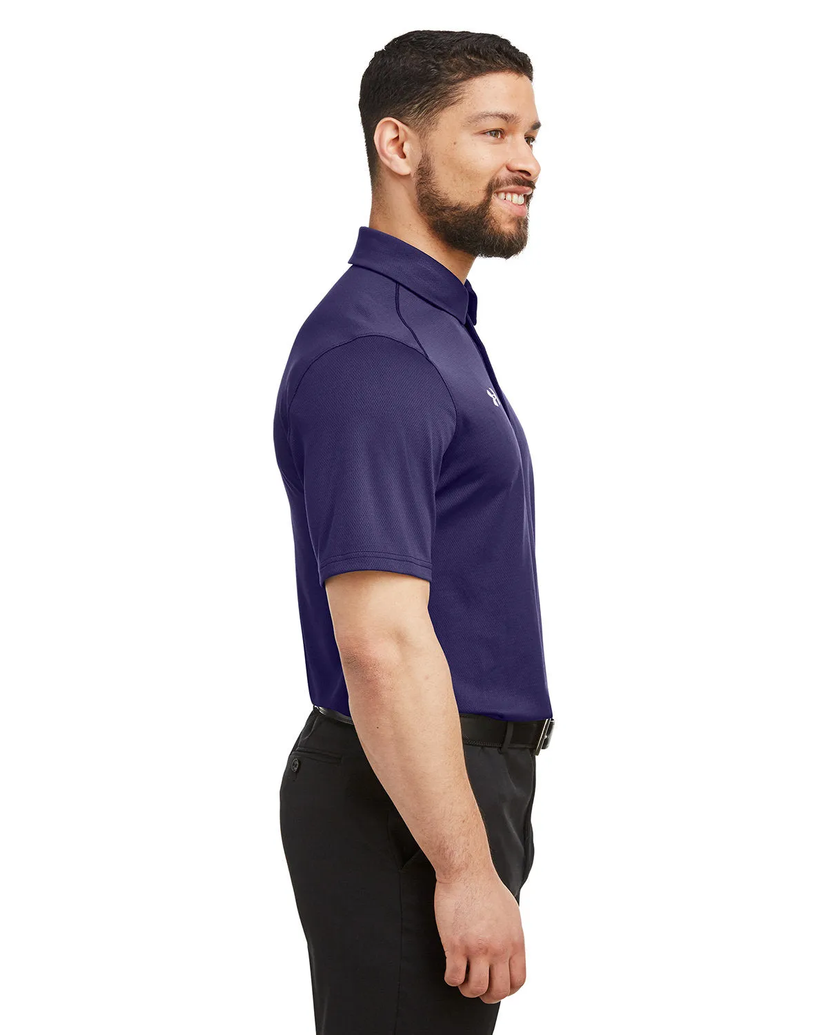 Under Armour Men's Tech Branded Polos, Purple