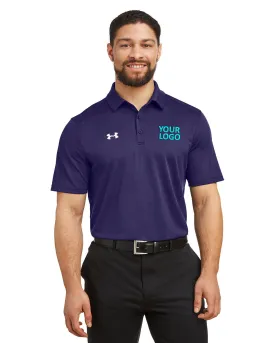 Under Armour Men's Tech Branded Polos, Purple