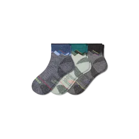 Women's Merino Wool Blend Hiking Quarter Sock 3-Pack